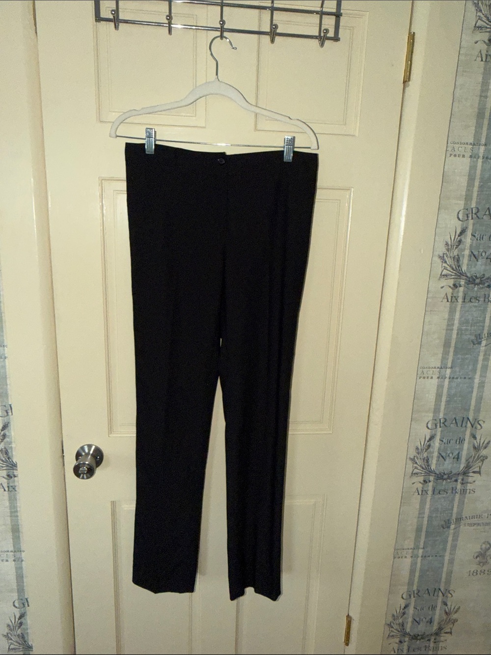 Le Painty Black Women's Tailored Straight-Leg Trousers Made in France